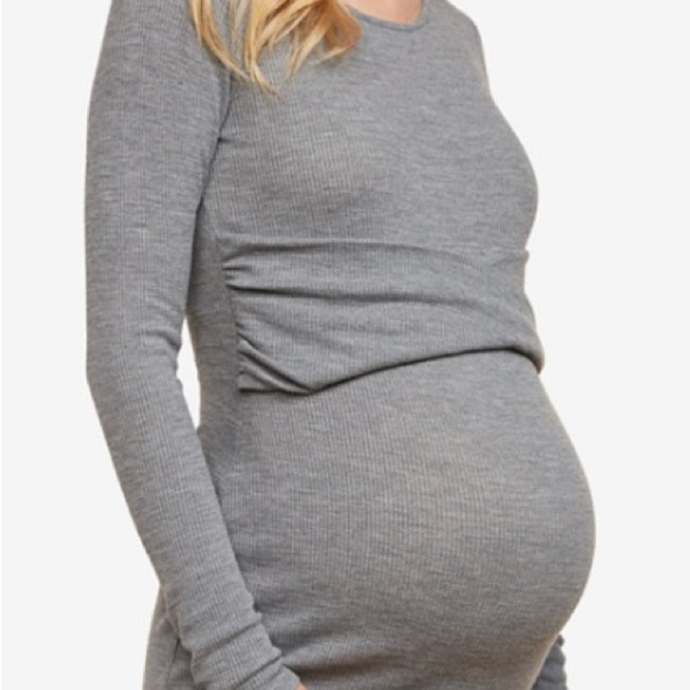 Jessica Simpson Maternity Twist Front Dress, size small